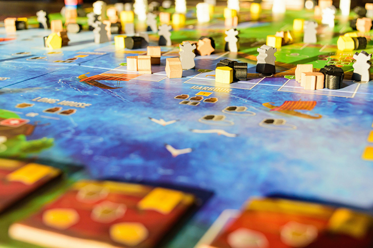 Closeup van bordspel