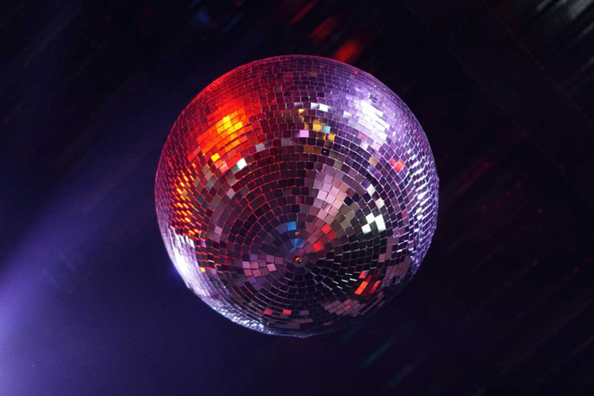 Jaren 70 glitterbal