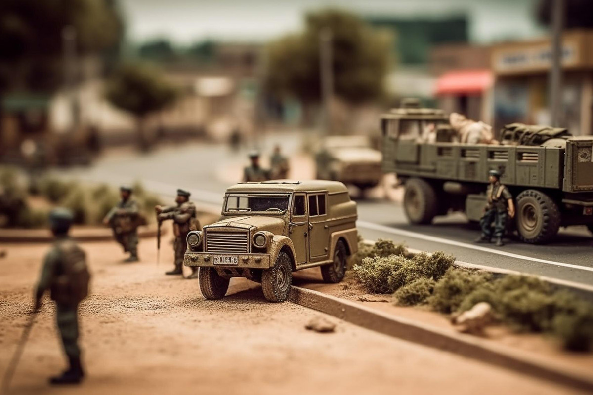 Modelbouw met militaire voertuigen