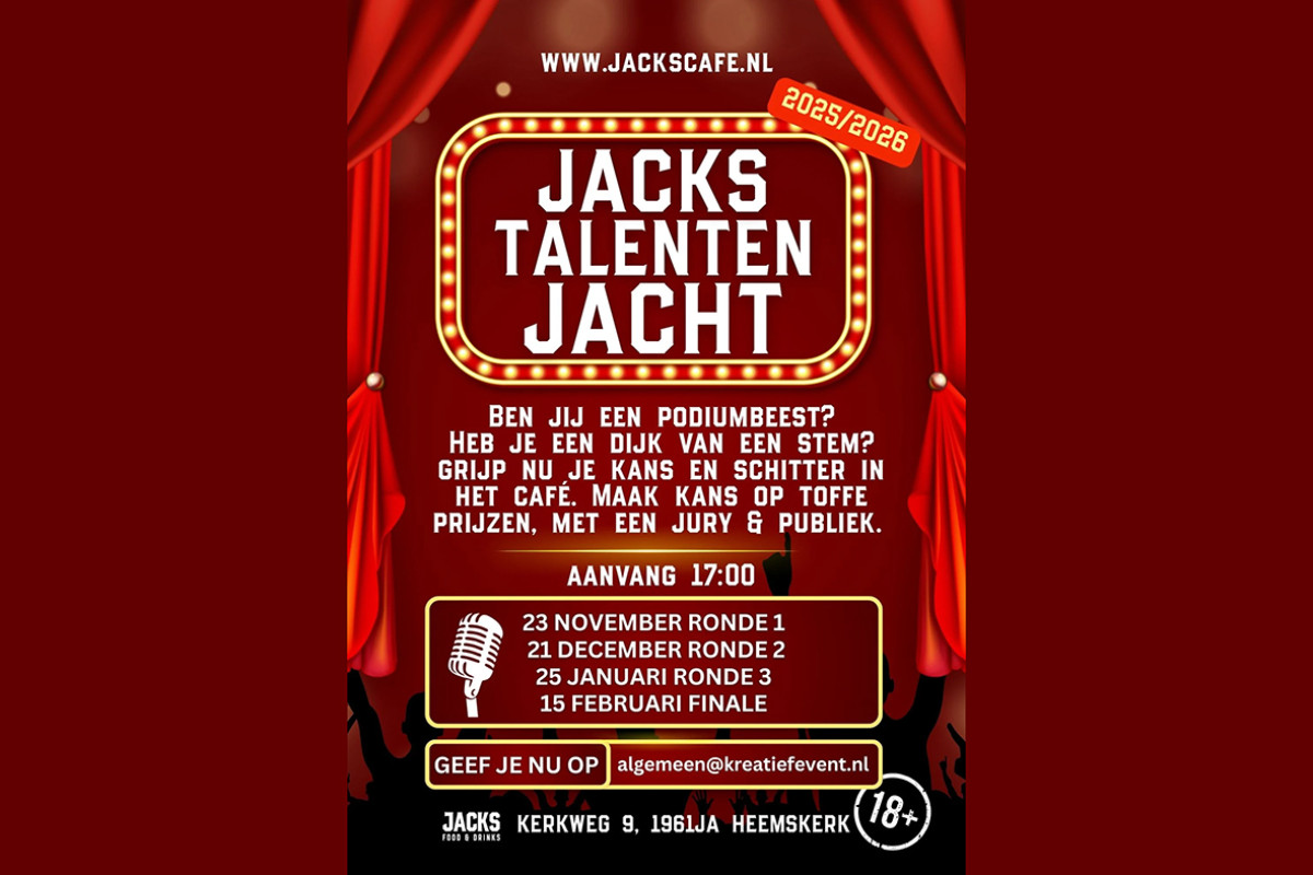 Poster van Jacks talentenjacht